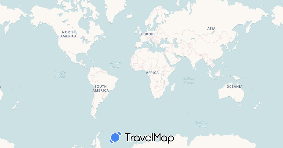 TravelMap itinerary: driving, bus, hiking, boat in Australia (Oceania)